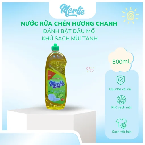 Nước rửa chén merlie hương chanh